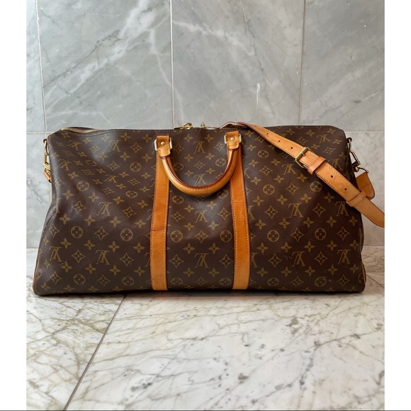 SOLD⚜️Louis Vuitton Monogram Keepall 55 Bandouliere - Picture 2 of 12